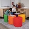 Flash Furniture Soft Seating Flexible Moon for Classrooms and Common Spaces - 18" Seat Height (Red) ZB-FT-045C-18-RED-GG - alternate 2